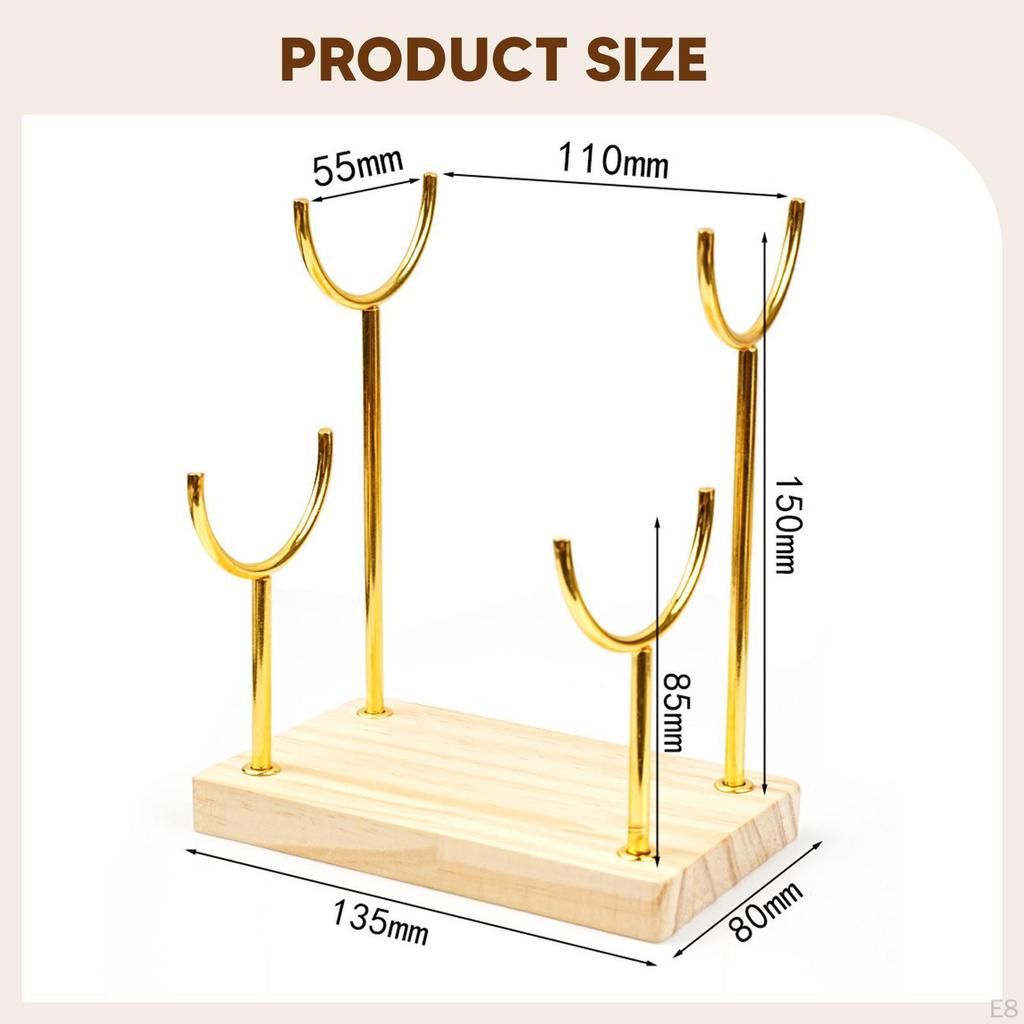 Органайзер для браслетов Элегантная подставка для часов Настольная подставка Деревянная основа для мужчин