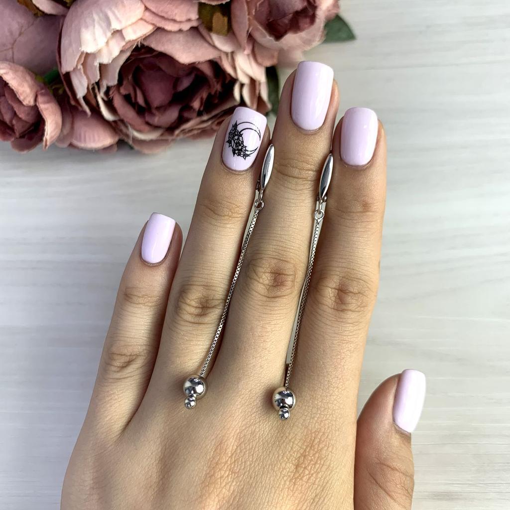 Серебряные серьги без камней (2048404)