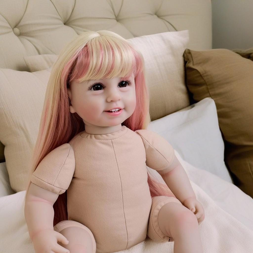 Силиконовый набор париков для кукол с разноцветными волосами для творческой игры