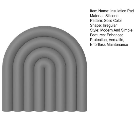 Силиконовые термостойкие подставки Радужные нескользящие подставки для горячих кастрюль, мисок, тарелок, безопасные для мытья в посудомоечной машине, кухонные настольные коврики для декора столовой