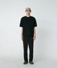 Snow Peak Knit Pullover Short Sleeve for Men and Size S Co/Pe KN-25SU002 T-Shirt Women, Black,