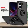 Матовый магнитный чехол-держатель с кольцом для Xiaomi Poco X7 Pro X6 X5 X4 GT X3 NFC Ударопрочная броня для Poco M6 M5S M4 Pro F6 F4 GT Чехол