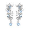 Orstarry 925 Silver Pink Sweet Bow Earrings Women Jewelry Trendy Drop Earrings Party Gift Anniversary