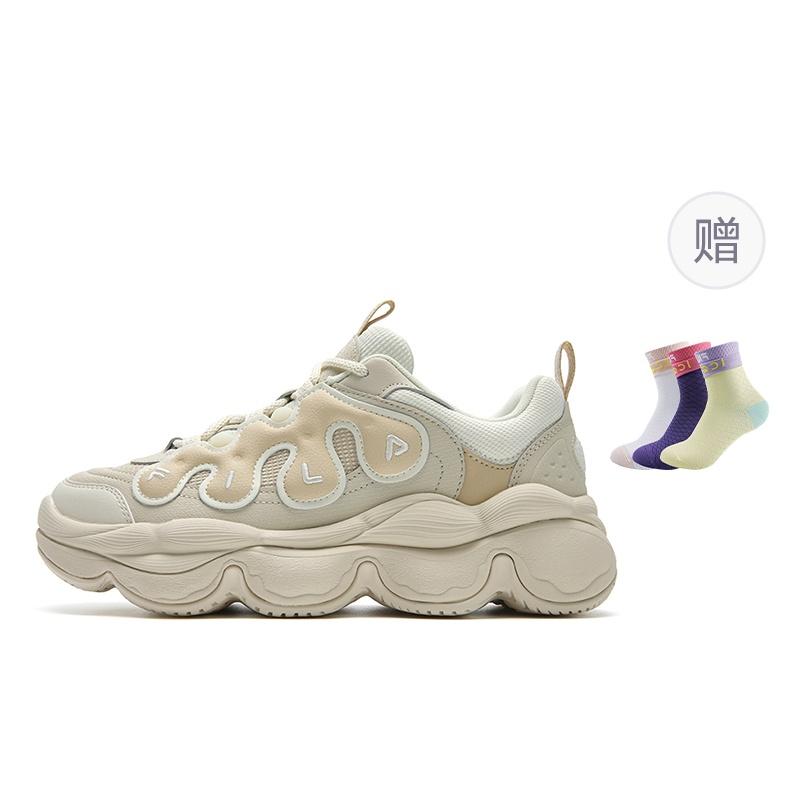 FILA PEASE Abrasion Resistant, Breathable, Lightweight Low top Casual Shoes Women's White Brown F12W541114FMA
