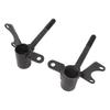 Пара 10-миллиметровых шпинделей поворотного кулака переднего колеса для квадроцикла Go Kart Quad ATV объемом до 110 куб. см, черного цвета