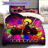 Coldplay Bedding Quilt Set Quilt Cover Pillowcase Home Decoration Birthday Gift (1 * duvet cover + 2 * pillowcase, without core)