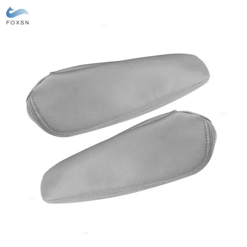 Кожаный чехол на подлокотник сиденья для Citroen C4 Peugeot 307 2008 2009, 2 шт., накладка на подлокотник бокового сиденья водителя и пассажира, накладка