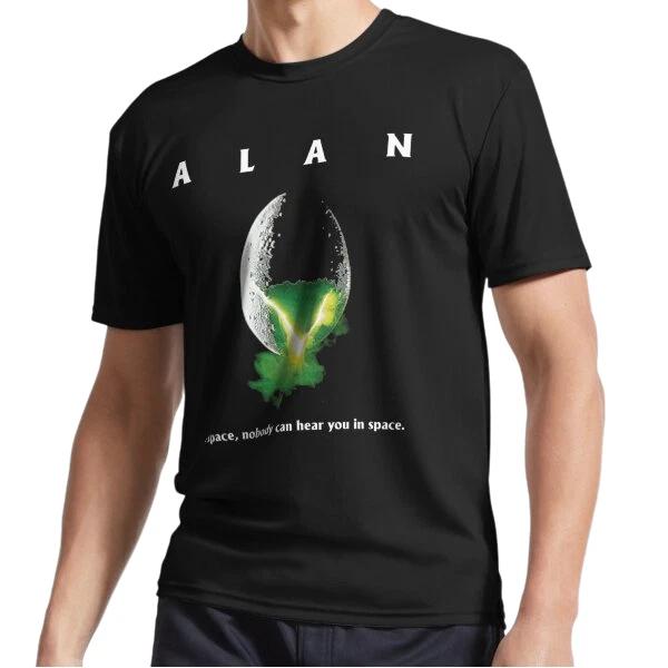 New Alan In Space Nobody Can Hear You In Space Logo T-Shirt Funny Size S to 5XL