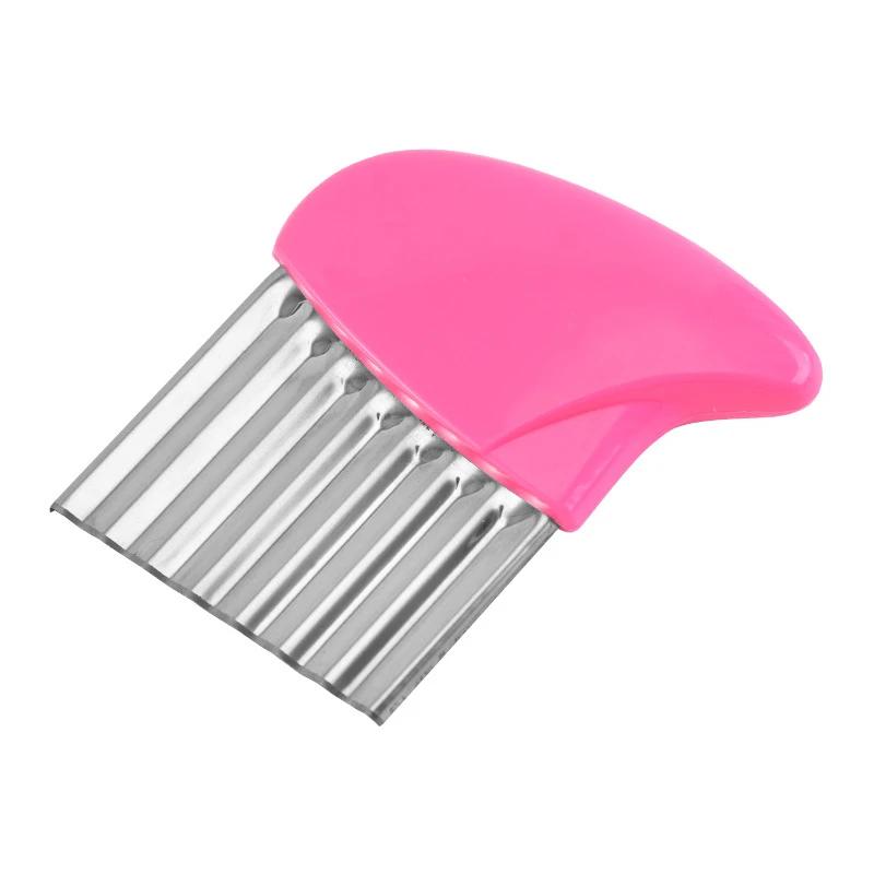 Нержавеющая сталь овощерезка для картофеля моркови волнообразный нож для картофеля чипсов гофрированный волнообразный нож кухонный инструмент для картофеля фри гаджет