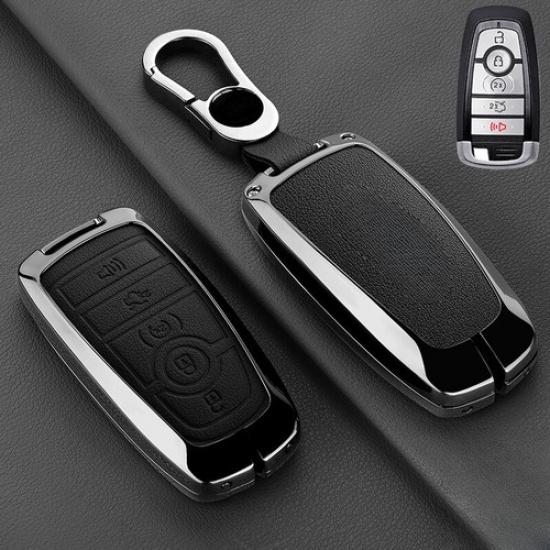 Чехол-брелок из сплава и кожи для автомобильного ключа Lincoln Aviator Corsair Nautilus Navigator