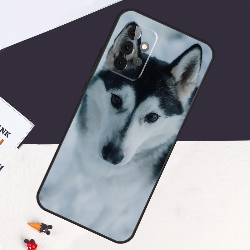 Siberian Husky Sled Dog Case For Samsung Galaxy A05 A06 A26 A16 A56 A36 A22 A32 A52 A54 A34 A14 A55 A15 A53 A33 A35