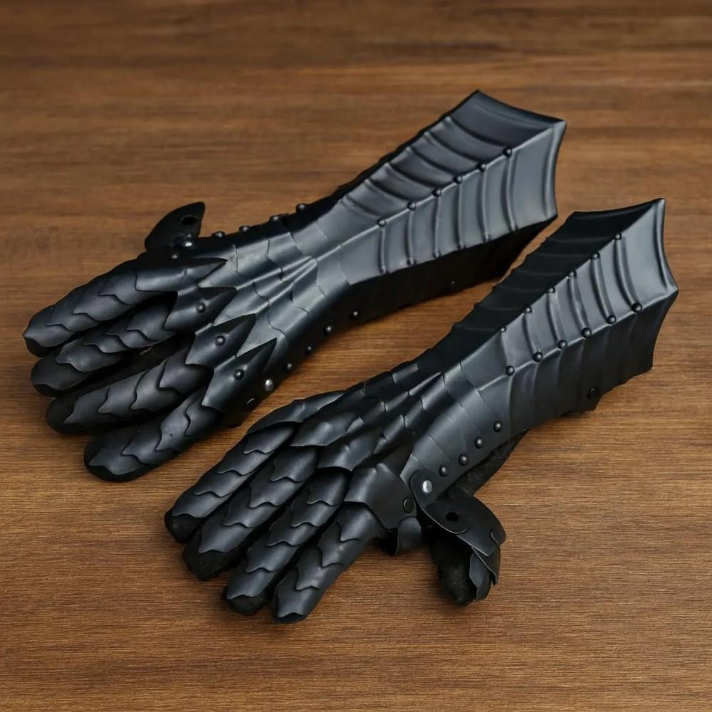 Medieval Steel Nazgul Gloves Costume Gauntlets Armor