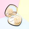 Portable Heart-shaped Makeup Mirror Double Sided Folding Mini Makeup Mirror Cute Bee Pocket Cosmetic Mirror Gift for Women
