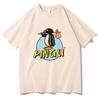 Pingu Классический Логотип Натуральная Футболка Женская Мужская Круглый Вырез Пингвин Футболка Одежда в Стиле Харадзюку Классическая Удобная Шикарная Одежда Y2K