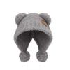 Bear Ears Knitted Cap Fluffy Winter Plush Hat Leisure Little Bear Ears Hat  Outdoor