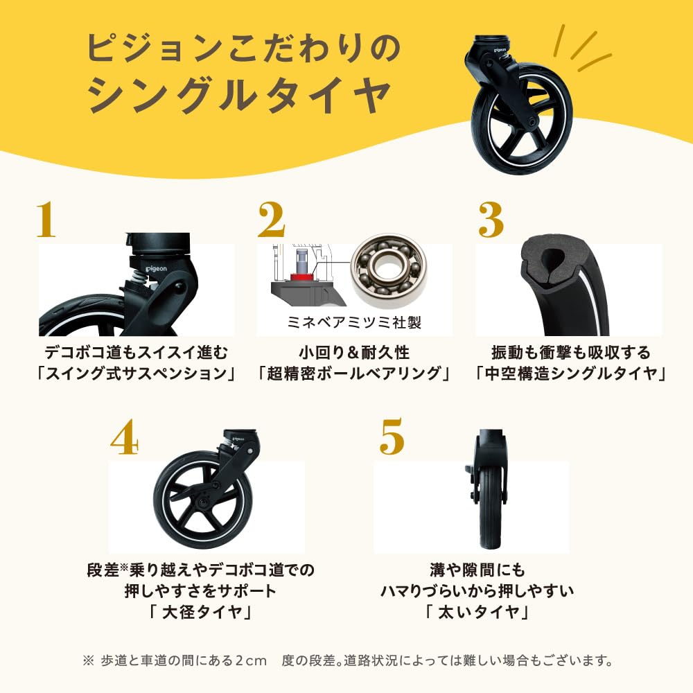 Pigeon Runfee UP Double-Facing A-Type Stroller, Gray