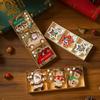 Exquisite Wooden Christmas Tree Ornaments and Small Gift Box