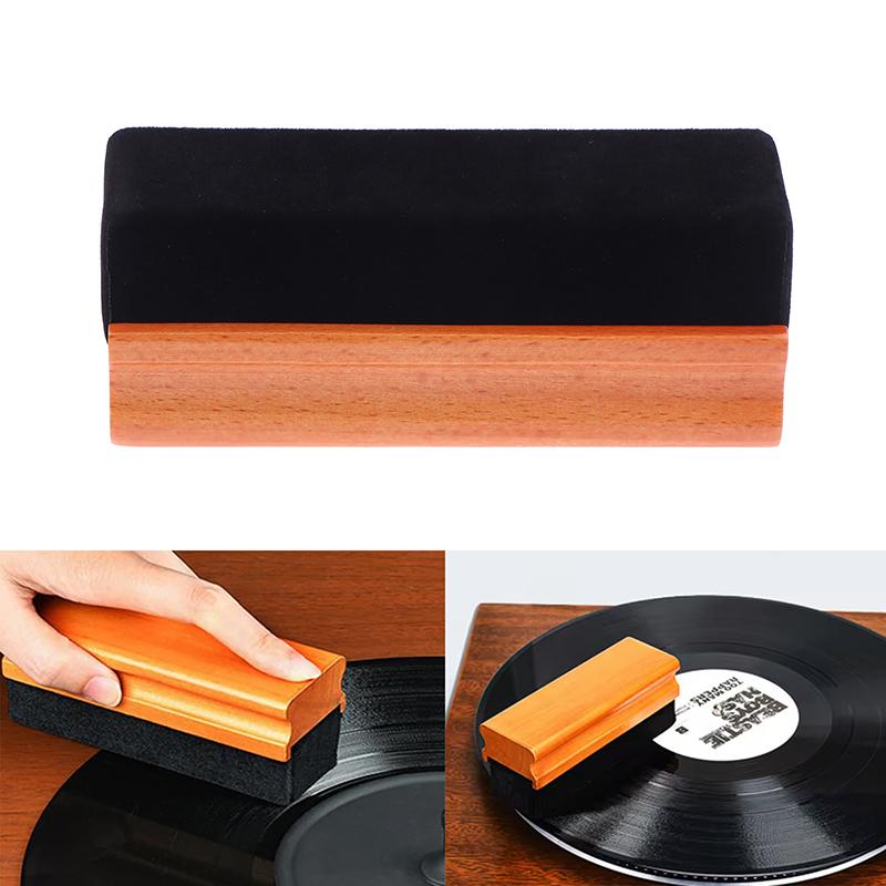 Anti-Static Vinyl Record Cleaning Brush Cleaner Velvet Dust Remover Brush For Phonograph Turntable Lp Vinyl Records Cleaner