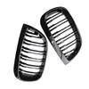 Car Front Kidney Grill Gloss/Matte Black Double Slat Racing Grills For BMW 1-Series E87 Pre-facelift 5-door 2004 2005 2006 2007