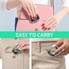 Mini Metal Jewelry Box, 2 Grids Portable Storage Case, Travel Small Organizer for Earrings and Tiny Items