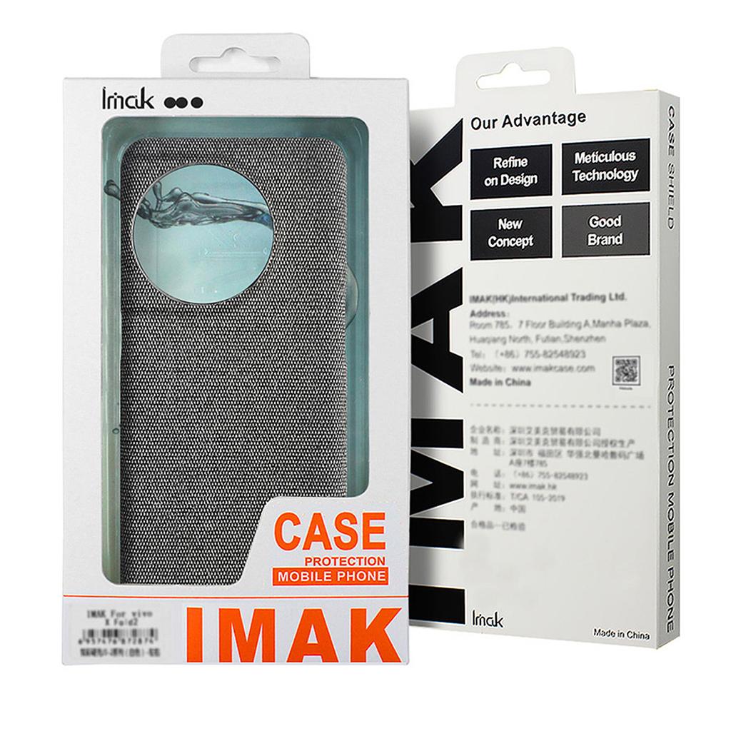 Серия IMAK Ruiyi для Honor Magic8 5G Чехол Текстура ткани Кожа + Поликарбонат Задняя крышка телефона