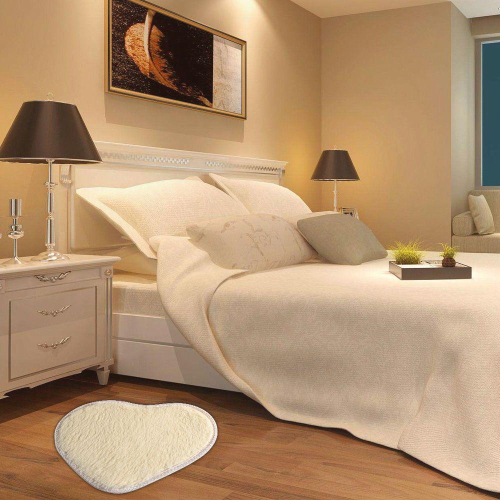 40x30cm Fashion Soft Nonslip Floor Memory Foam Flannel Carpet Bath Rug Heart Mat