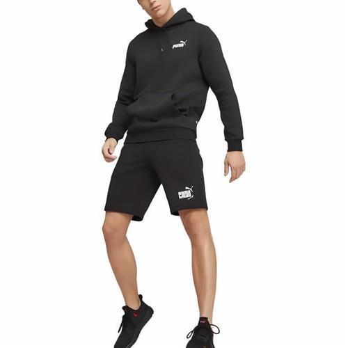Puma Простая Брендовая Логотип Буква Удобная и Теплая Толстовка Унисекс Черная