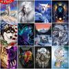 5D DIY Diamond Painting Wolf Handicraft Full Square Diamond Embroidery Animal Landscape Cross Stitch Mountain Home Decor