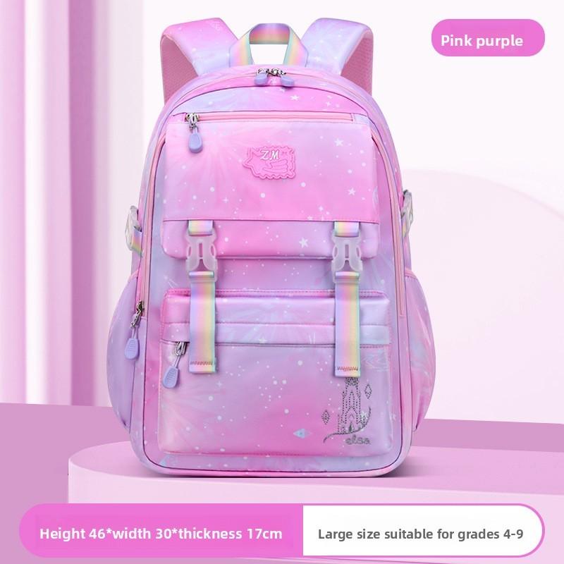 Baby Kids Backpack For Elementary School Girls With Lightweight Nylon And Gradient Design For School Use