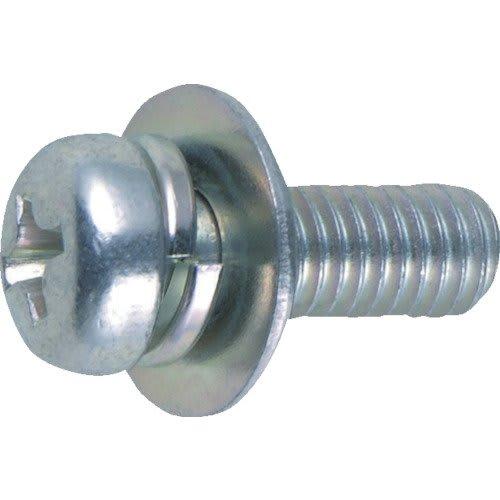 TRUSCO Pan Head Built-in Screw, Trivalent White P-3, Size M5 X 10, 45 Pieces B750-0510