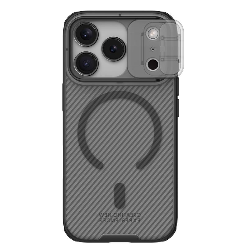 Магнитный чехол-слайдер с защитой камеры Nillkin для iPhone 18 Pro Max Новая модель Ударопрочный Защита от подглядывания Конфиденциальность