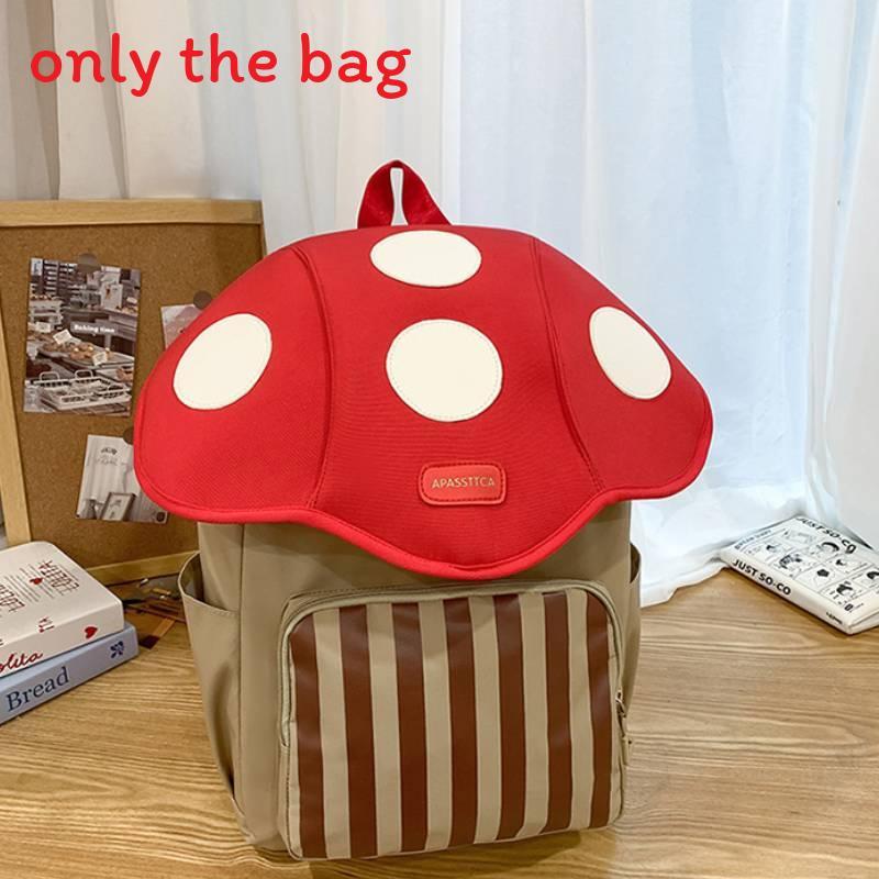 Fashionable Unisex School Bag With Mushroom Exterior Design