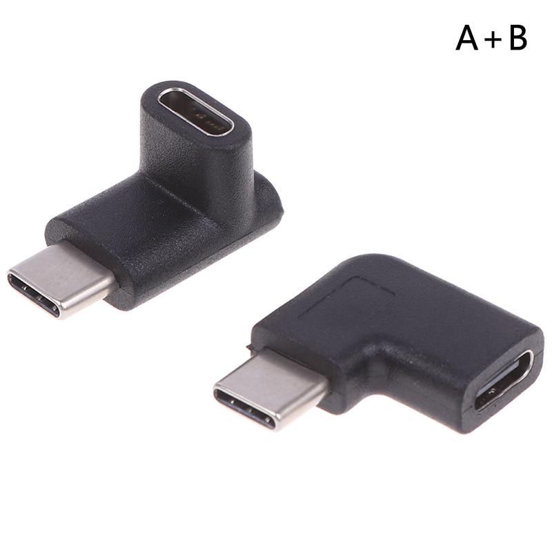 Right Angle 90 Degree Usb 3.1 Type C Male To Female Usb-C Converter Adapter