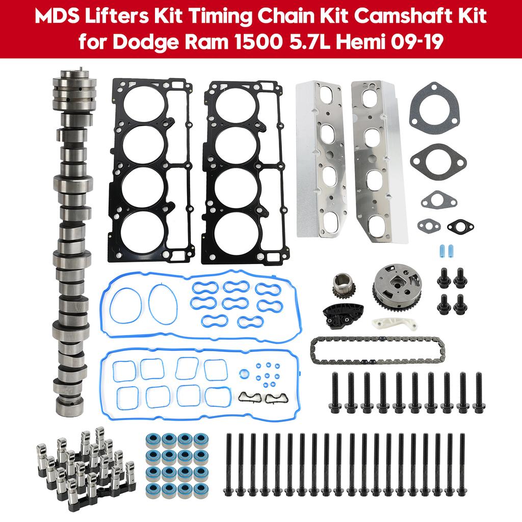 MDS Lifters Kit Timing Chain Kit Camshaft Kit for Dodge Ram 1500 5.7L Hemi 09-19