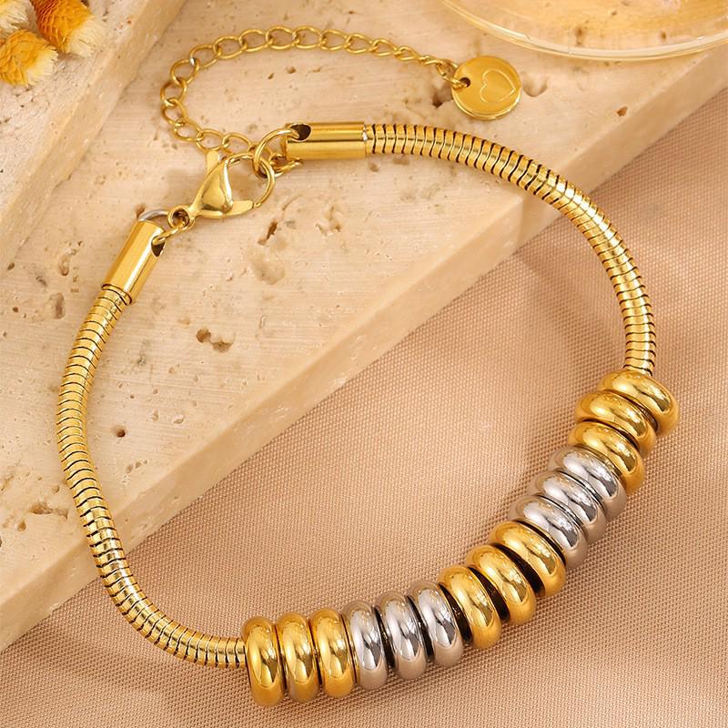 Роскошный браслет с четырехлистником: Позолоченная 18K, Невыцветающая Титановая Сталь с Алмазными Акцентами