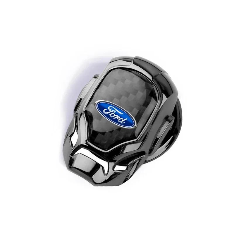 VCLG2 Car One Button Start Protective Cover Ignition Device Badge Sticker for Ford MK2 MK4 Focus Mondeo Kuga Fiesta MK7 Escort Edge 2