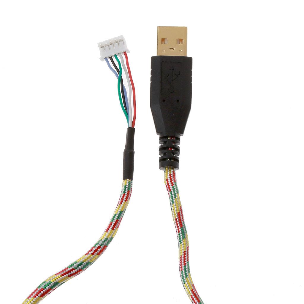 Durable Mouse Replacement Accessories Wear Resistant Umbrella Rope Soft Durable Universal Mouse Cable 2m Mouse Wire