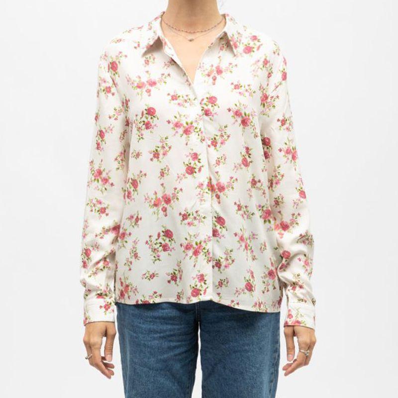 Cozy Vintage Floral Lightweight Shirt Woman LA PETITE ETOILE