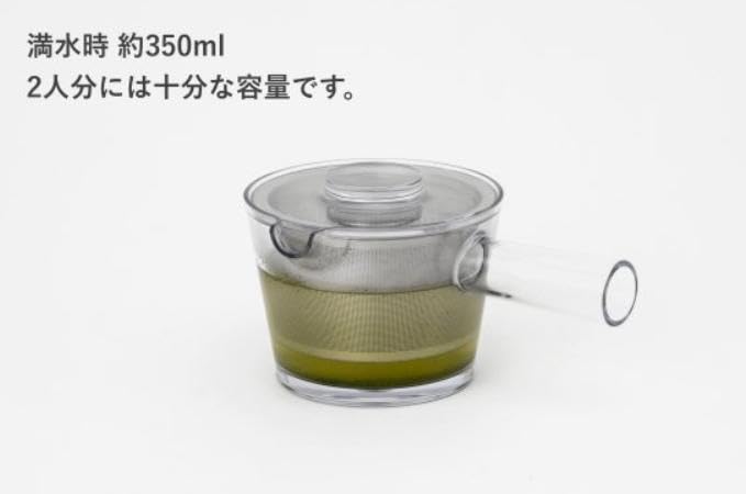 Чайник Susumuya Chaten Racu Unbreakable Transparent, 350 мл, изготовлен в Японии. В комплекте с ситечком для чая. Тритановая смола. Под руководством дизайнера Фуми.