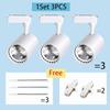 Комплект светодиодных трековых светильников COB Track Lighting Настенный светильник Rail 220V Spot Lights Светодиодные трековые светильники Spotlight Магазин одежды Магазин Главная
