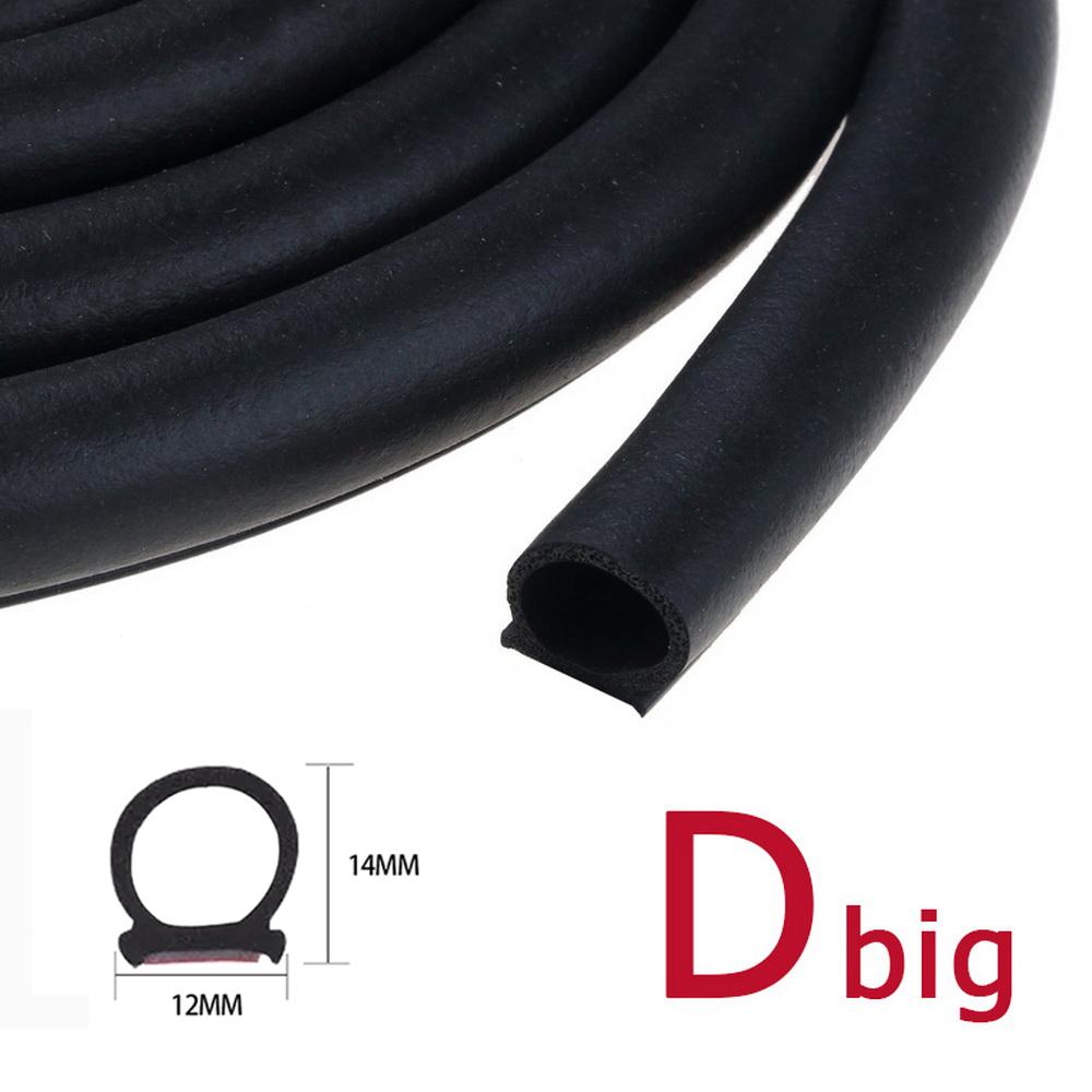 Уплотнитель двери автомобиля типа PZD, резиновая лента EPDM, шумоизоляция, защита от пыли, звукоизоляция, прочный автомобильный уплотнитель 3M, 2 метра