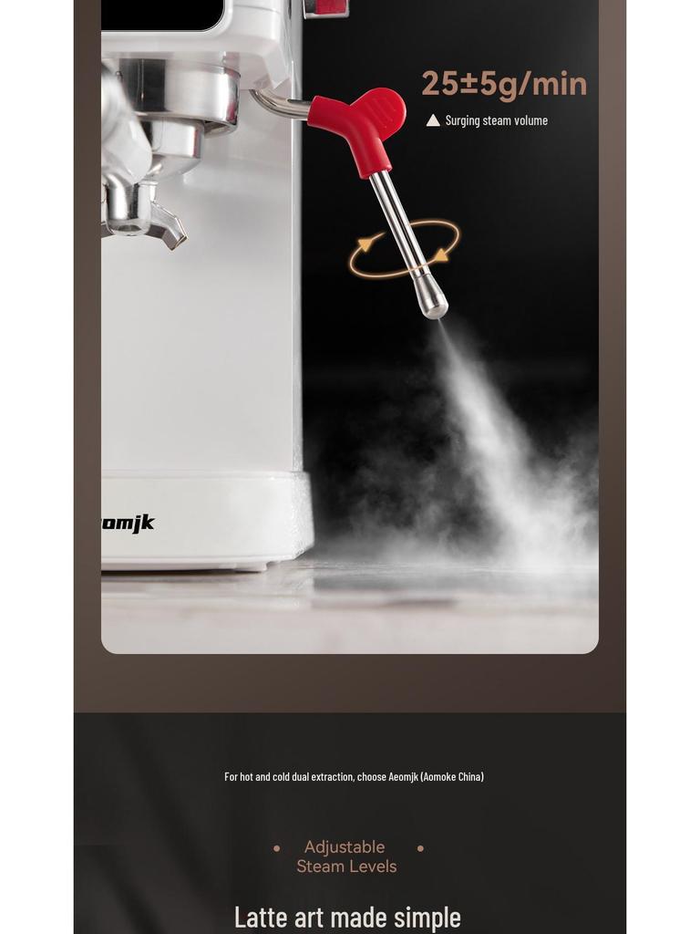 Компактная полуавтоматическая эспрессо-машина с капучинатором для горячих и холодных напитков