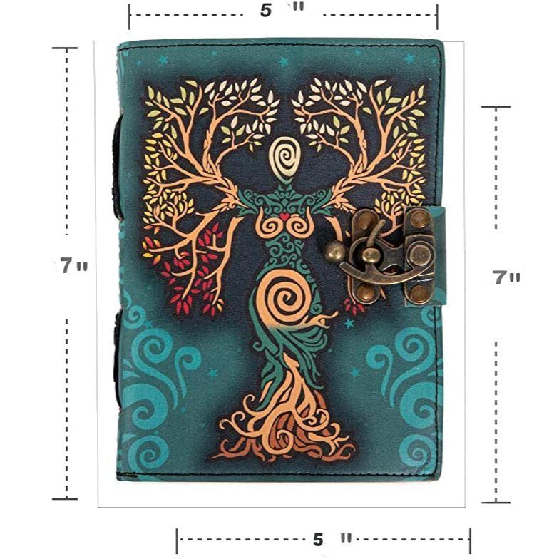 Кожаный винтажный блокнот 7 x 5 дюймов