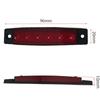 10 Pcs 6 Row Truck Trailer One Side Lighting LED Dump Custom Marker Lamp Decor Trays (Red)