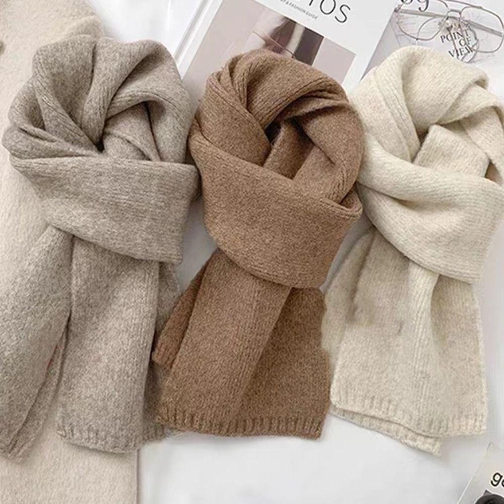 Apparel Accessories Korean Style Scarf Warm Wrap Autumn Winter Shawl Scarf Women Scarf Thick