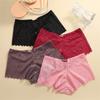 Lace Boxer Briefs Women Seamless Lace Panty Sexy Lingerie High Waist Underwear
