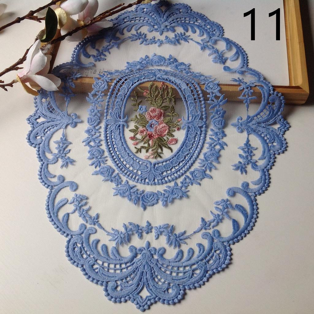 Винтажная кружевная салфетка для столовых приборов, вышитая скатерть, декоративные салфетки для столовой, вечеринки, свадьбы, антикварные подставки под кофе, салфетки для столовых приборов