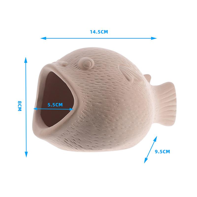 Креативное глиняное украшение для аквариума, мультяшная керамика, аквариум, ландшафтный дизайн, укрытие для рыб, креветок, резервуар для нереста