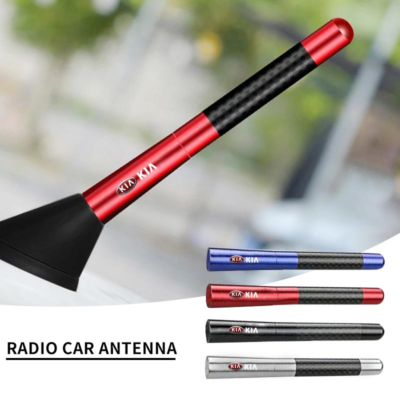 1pcs Car Aerials Car Radio Antenna FM/AM Metal Receiving Antenna Car Accessories For KIA Sportage Ceed Sorento Cerato Optima Picanto Rio Soul K3 K5