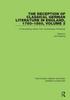 Книга The Reception of Classical German Literature In England, 1760-1860, Volume 3 : A Documentary History from Contemporary Periodicals